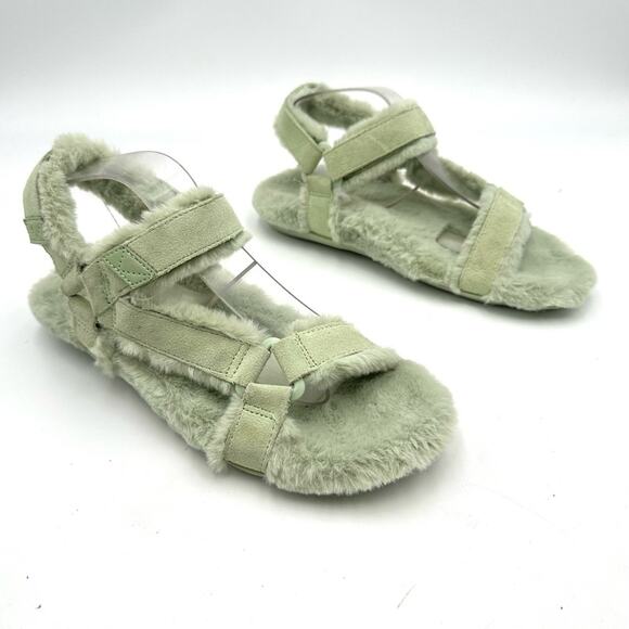 Vionic Viva Women's Supportive Slipper Celery Suede Shrl - SIZE 7 - Picture 2 of 10